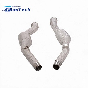 Tubo de Escape de Acero Inoxidable SS304 con Protector Térmico para Maserati Ghibli 3.0T V6 – Escape de Alto Rendimiento de Instalación Directa 2013-2022 - Product Image 3