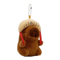 Peluche Capybara Fraise de Bonne Qualité, Porte-clés, Jouet en Peluche, Pendentif de Sac Mignon, Jouet en Peluche, Cadeau de Noël