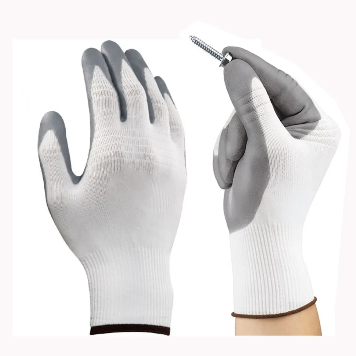 PU Coated Nylon/Polyester Safety Gloves En388 4131 Standard Safety Hand Work Gloves