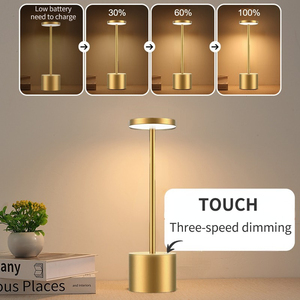 Portable Modern Aluminium Led Dimmable Restaurant Cordless Table Lamp With Usb Rechargeable Battery for Hotel Bar Dinning Room - Product Image 5