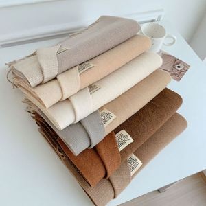 New Fashionable Versatile Winter Double Sided <strong>Scarf</strong> Shawls for Women <strong>Cashmere</strong> <strong>Like</strong> Long Warm <strong>Scarves</strong> with Tassels YHK0057 - Product Image 3
