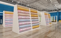 Présentoir de literie domestique en bois, présentoir de magasin de meubles, écharpe et drap de lit, oreiller, housse de couette, supports de rangement