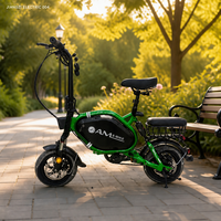 Vélo électrique pliable puissant avec moteur arrière de 500 W, cadre en alliage d'aluminium de 20 pouces, vélo de ville à enjambement bas pour adultes