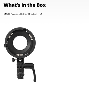 อะแดปเตอร์เมาท์ Ambitful <span class=keywords><strong>MB01</strong></span> MB02 Mini Mount เป็น Bowens Mount ติดตั้งง่ายสำหรับ YONGNUO YN150 IFOOTAGE 60/130 NANLITE Forza 60 Softbox - Product Image 6