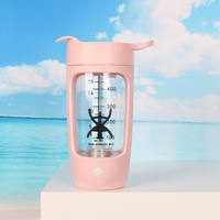 Bouteille mélangeuse automatique électrique pour shaker de protéines, salades et jus – Idéale pour les boissons estivales