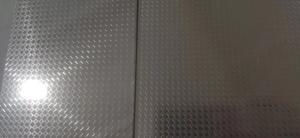 Mesa de caixa de checkout mesa em aço inox topo de grãos de metal balcão recepção secretária registo - Product Image 6