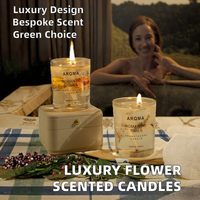Handgemachte moderne Blumen duftende Gel Wachs Votiv kerzen Glas Glas umwelt freundliche Hochzeit Tisch dekoration Innen haus