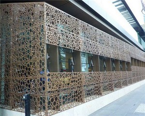 Grillage en acier perforé décoratif pour matériaux de construction et enclos de meubles - Product Image 1