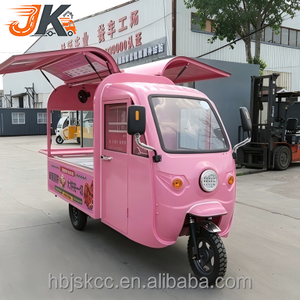 Chariot de barbecue commercial mobile multifonctionnel électrique à 3 roues avec cadre en acier inoxydable pour le petit-déjeuner et le marché nocturne - Product Image 3