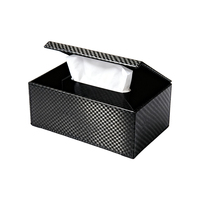 Boîte à mouchoirs de luxe en fibre de carbone, anti-poussière, résistante à l'usure, de haute qualité, pour la maison et l'hôtel, certifiée CE