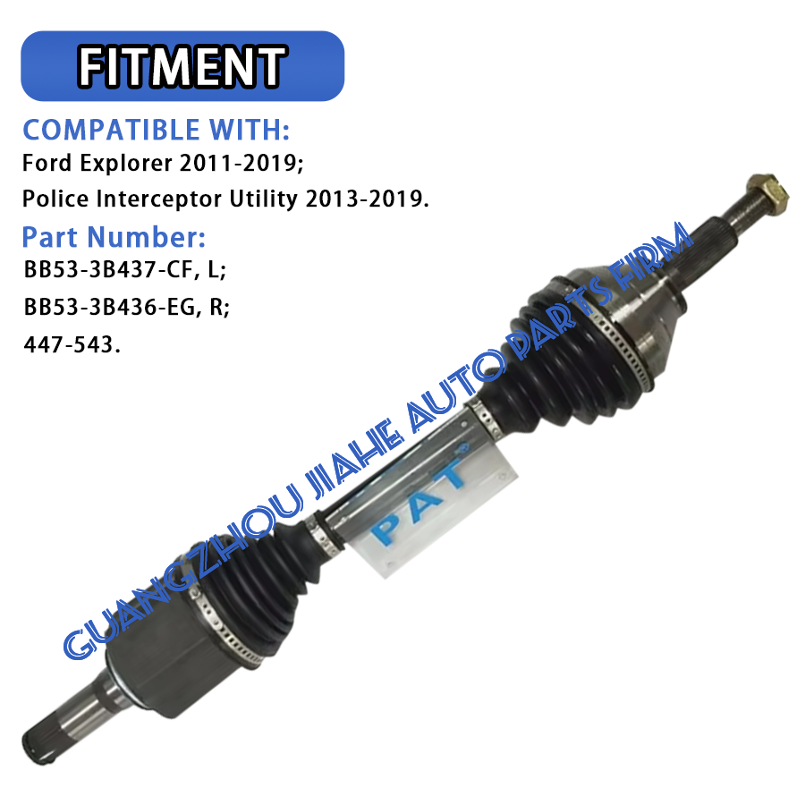 Eje Completo Lado Conductor Para Ford Explorer 2011-2017 - Reconstruido En USA Con Garantía