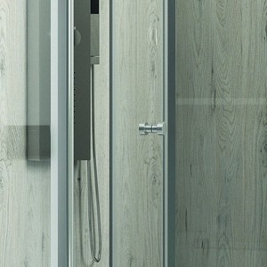 Kamalu KM4000S 90x80cm Cabina de ducha 90cm Puerta plegable Cabina de ducha rectangular Marco de aluminio ABS para Baño - Product Image 6