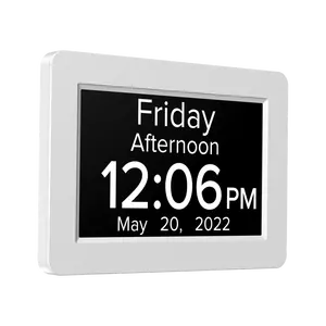 Chetie cp047 מסך lcd שעון לוח שעון לוח שנה דיגיטלי עם 3 תזכורות תרופות