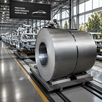 Bobina de Acero al Carbono Laminado en Frío SPCC de Primera Calidad SJTSTEEL DC01, Lámina de Acero de Superficie Brillante para Fabricación de Piezas Automotrices