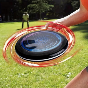 Disque volant lumineux avec 42 LED, brille dans le noir, disque de lancer pour enfants et adultes, jeux de plein air, plage, parc, camping, soirées, sports, amusement - Product Image 2