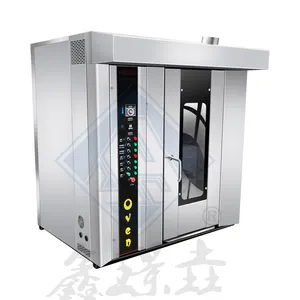 High quality supplier cooling and trolley electric hot air rotary oven