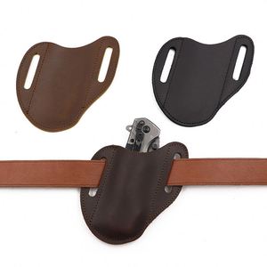 Étui en cuir pour couteau de ceinture, support pour couteau pliant, étui pour outils d'extérieur, organiseur de poche - Product Image 4