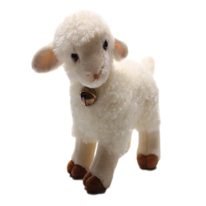 Stuffed Goat White Trendy Style Cute Colorful Chinese Holiday Gift Children's Bulk Blue Black Pink Baby Sheep Plush Toy