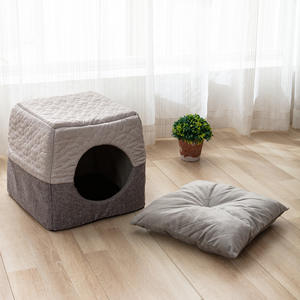 Cama para perros con forma de hoja, barco, Gato de miel, sofá, tienda de Hunde en forma de Xxl, iglú para mascotas acoplable para mascotas, cama de campo Bebedouro Flor Chester - Product Image 6