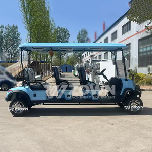 Carrito de golf eléctrico de litio de 4 plazas al por mayor, todoterreno, con techo, para transporte turístico en villas, parques y complejos. - Product Image 3