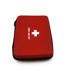Trousse de premiers secours portable DF22, sac de rangement en tissu Oxford rouge avec symbole de croix blanche pour une utilisation en cas d'urgence, toutes saisons - Product Image 1