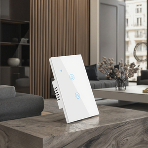 XZJ US 2Gang Wall Light 86 Tipo Panel Home Smart Wifi Durable PC Suministros eléctricos para <span class=keywords><strong>Switch</strong></span> Max 10A 240V Glass - Product Image 1