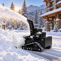 Souffleuse à neige pour routes hivernales, moteur à commande PLC, 278 kg, jaune et noir, garantie 1 an, machine de déneigement pour la maison, le jardin et la cour