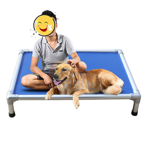 Best Seller PVC Material Elevated Luxury Pet Bed Metal Frame Dog Bed Luxury Detachable Foldable Dog Bed