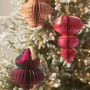 Adorno Tradicional de Calabaza de Papel con Forma de Panal, Decoración de Bendición para el Año Nuevo Lunar, Decoración del Hogar - Product Image 1