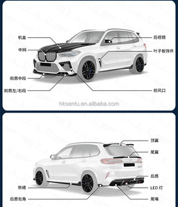 ชุดแต่งคาร์บอนไฟเบอร์สำหรับ BMW X5M F95 ชุดแต่งรอบคัน X5M F95 รุ่นอัพเกรด LD-style ชุดแต่งสปอยเลอร์ดิฟฟิวเซอร์หน้า - Product Image 6