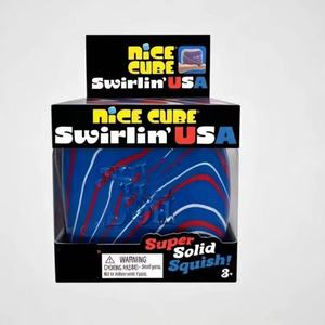 Novedades: Juguetes Blandos Antiestrés Nedoh Nice Cube Squishy Swirling para el Día de la Independencia de EE. UU. - Product Image 1