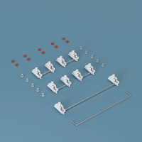 Stabilisateur à visser blanc V2 pour clavier mécanique 60% GATERON 7u 6.25u 2u personnalisé DIY Hot Swap à monter sur PCB