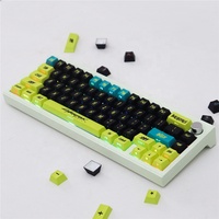 PBT Sublimation Cyberpunk Theme Side Light Transmission Mx Keycaps Gaming Cherry Profile Mechanical Keyboard Keycaps