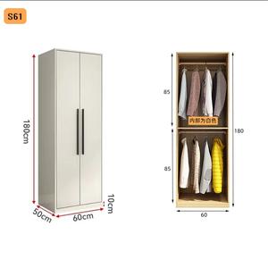 <span class=keywords><strong>Armoire</strong></span> de rangement de style moderne simple, réglable, multi-niveaux, meubles de chambre à coucher, économiques, assemblés, panneaux en bois - Product Image 5