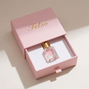 Custom Printed Recycled Materials Jewelry & Perfume Packaging Rigid <b>Boxes</b> with Sliding Drawer and Custom Logo - Product Image 3