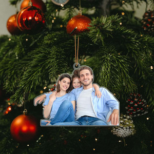 Tùy Chỉnh Giáng Sinh Trang Trí Cá Nhân Ảnh Văn Bản Đồ Trang Trí Tùy Chỉnh Cho Cây Giáng Sinh In Acrylic Quà Tặng Nhà Các Cặp Vợ Chồng - Product Image 6