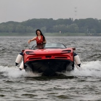 Nouveau Design 2026 Populaire Bateau Électrique Supercar Aquatique en Fibre de Verre, Jet Ski de Luxe Sportif et Rapide