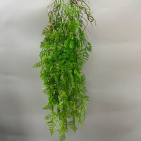 Plante artificielle suspendue verte QQ327 en plastique pour décoration de plafond, idéale pour les mariages et la conception d'événements
