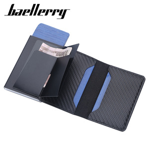 Tarjetero Baellerry para Hombre, 4 Pulgadas, Cuero PU, Múltiples Ranuras, Antirrobo, para Tarjetas de Crédito, Uso Diario - Product Image 2