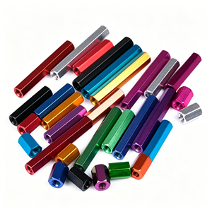 ข้<span class=keywords><strong>อต</strong></span>่ออลูมิเนียมหกเหลี่ยมแบบยาว M2 M3 สีสันตามสั่ง สำหรับโดรนแข่ง FPV - Product Image 1