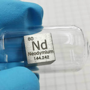 קוביית מתכת neodymium, לדוגמה אלמנט neodymium, קליפת 10mm קוביית 99.9% neodymium טהור - Product Image 3