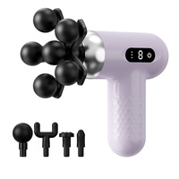 Mini pistolet de massage portatif intelligent avec écran LCD pour massage des fascias profonds, booster sportif portable pour fitness en intérieur