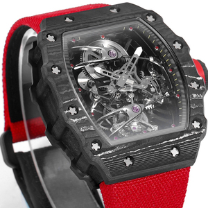 Montre mécanique automatique élégante avec tourbillon, boîtier en fibre de carbone, étanche, montre pour homme, cadeau de luxe, montre-bracelet sportive - Product Image 2