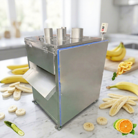 Industriële fruit- en groentesnijmachine Automatische drukafvoersnijder voor zoete aardappel, lotuswortel, pitaya, tomaat, komkommer