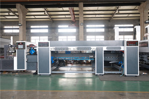 Máquina de línea de conexión para impresión de cajas de cartón, ZHENHUA-SYKM-F flexible, con ranura de impresión, encolador de corte - Product Image 2