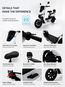 <span class=keywords><strong>Scooter</strong></span> <span class=keywords><strong>électrique</strong></span> 48V 12AH, 35KM/H, moteur moyeu 500W, pneus 14 pouces, frein à tambour, vélo <span class=keywords><strong>électrique</strong></span> de banlieue pour adulte, batterie au plomb-acide, cyclomoteur urbain - Product Image 3