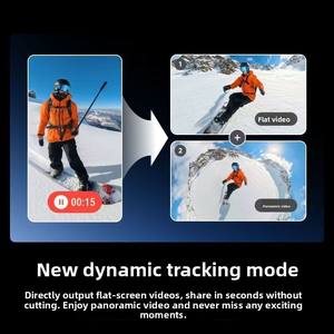 Cámara de Acción Insta360 X5 8K, Estabilización <span class=keywords><strong>Horizon</strong></span> Lock + Palo Invisible, para Deportes Extremos, Resistente al Agua hasta 10 m, Captura de Olas de Surf - Product Image 6