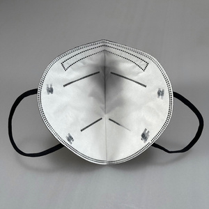 Masque FFP2 5 plis à prix compétitif, conforme EN149, avec logo CE, masque facial FFP2, masque anti-poussière, couleur noire - Product Image 2