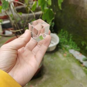 Cristal prisme verre Pixel <span class=keywords><strong>Cube</strong></span> blanc photographie fête <span class=keywords><strong>Photo</strong></span> accessoire drôle jeu cadeaux verre cristal <span class=keywords><strong>Cube</strong></span> pour Pixel Party Favors - Product Image 5