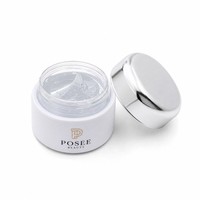 Flacon de remplissage carré pour vernis à ongles, anti-lumière, en verre blanc brillant, avec bouchon sérigraphié or et argent, vente en gros directe usine 8G